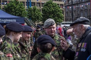 Veteran at Armed Forces Day, Glasgow, Scotland